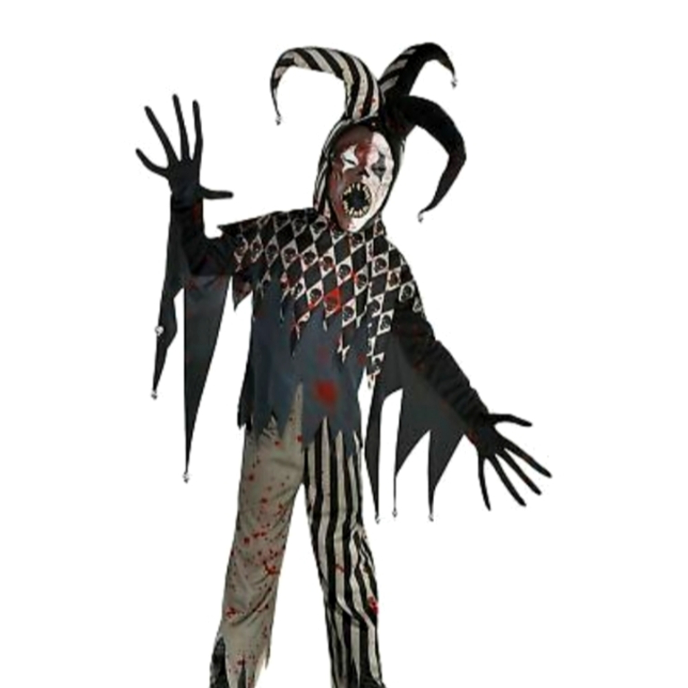 Twisted Jester Halloween Costume for Boys, Medium